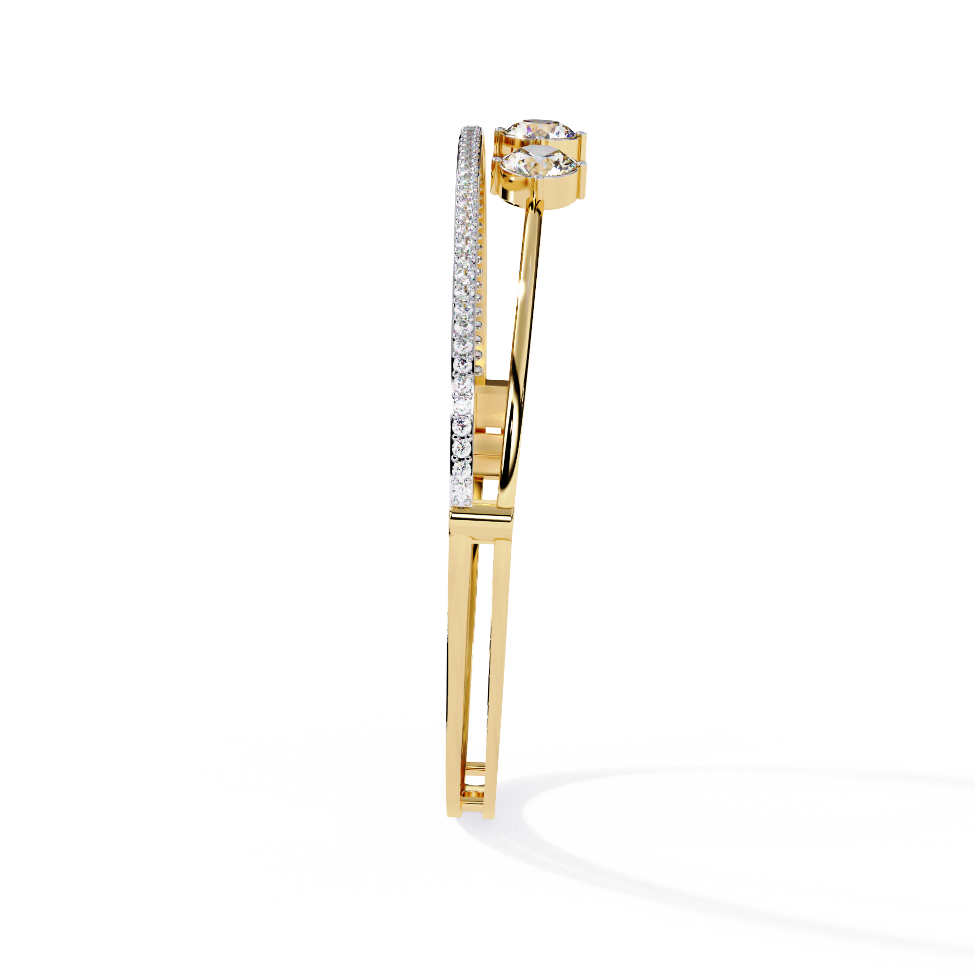 Solitairekart 2.32ct Four-Stone Diamond Bracelet-HI Color, VS-SI Clarity